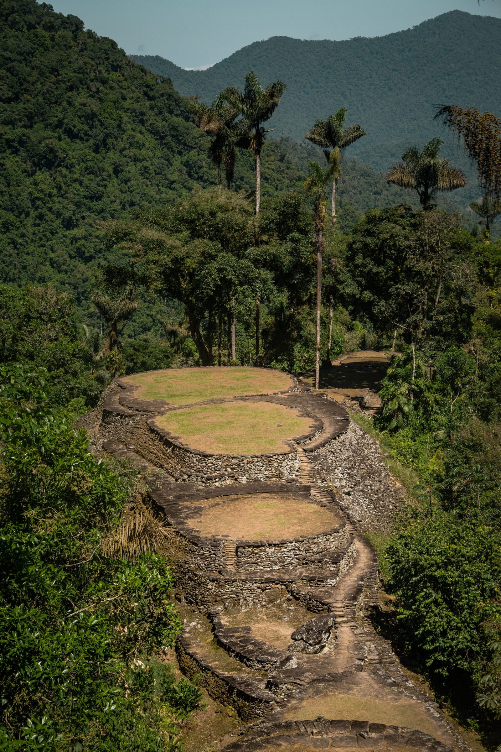 Foto de cuidad perdida en el la sierra nevada de Santa Marta